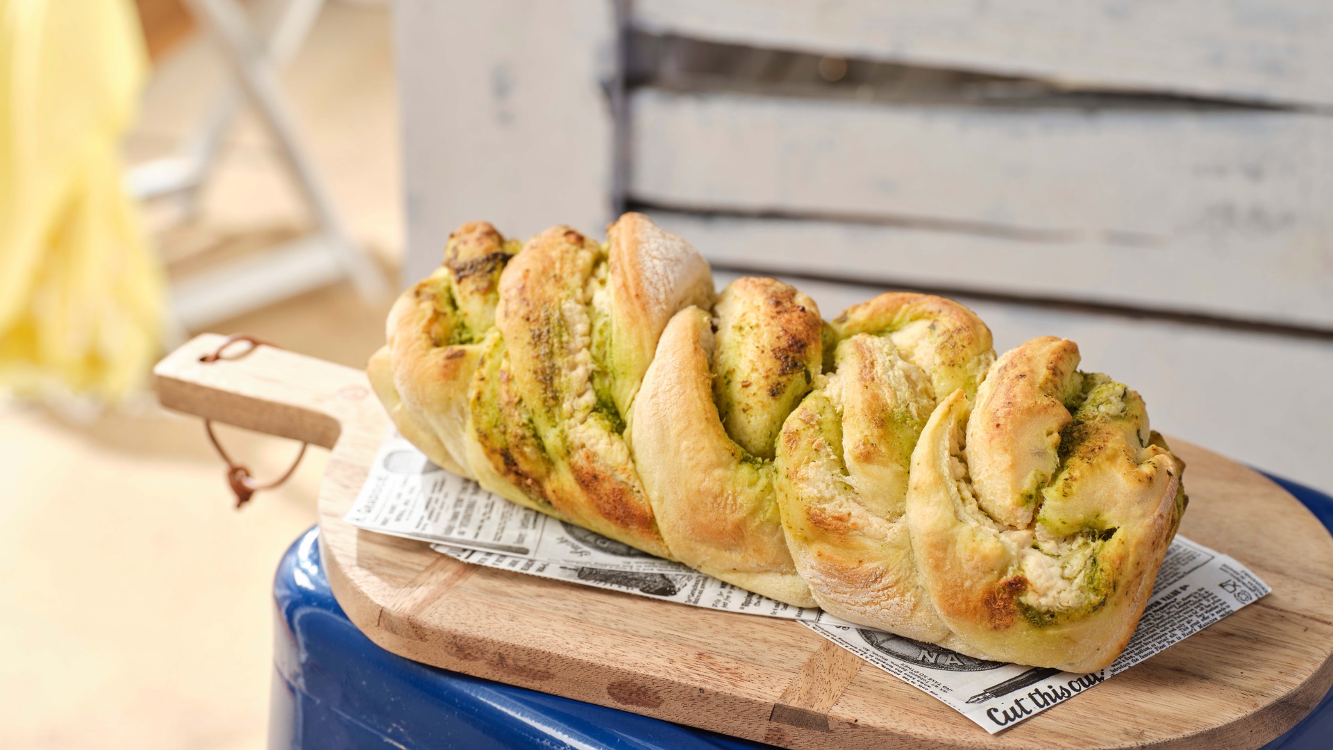 Vegetarische Pesto Babka