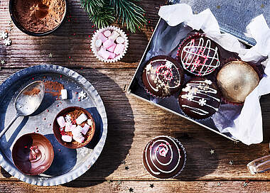 Hot Chocolate Bombs mit Marshmallows