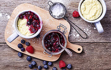 Low-Carb Tassenkuchen mit Quark