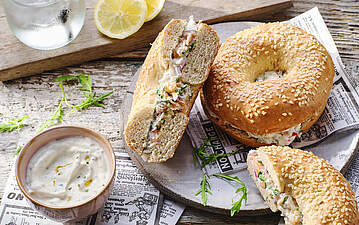 Chopped Bagel Sandwich