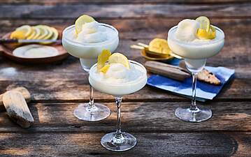 Frozen Zitronen-Buttermilch Margarita