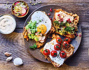 Rezept für Herzhafter French Toast mit geriebenem Käse Herzhafter French Toast mit geriebenem Käse