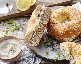 Rezept für Chopped Bagel Sandwich Chopped Bagel Sandwich