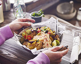 Loaded Smashed Potatoes mexikanische Art mit PaprikaQuark