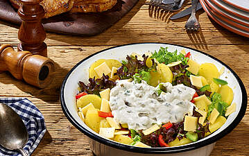 Frischer Kartoffelsalat zum Grill-Steak
