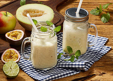 Melonen-Zitrus-Smoothie mit Minze
