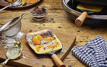 Süßes Raclette-Küchlein mit Mandarine