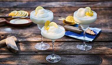 Frozen Zitronen-Buttermilch Margarita