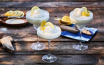 Frozen Zitronen-Buttermilch Margarita