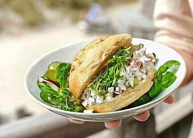 Fischbrötchen mit Bismarckhering