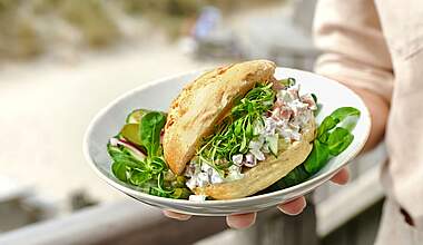 Fischbrötchen mit Bismarckhering