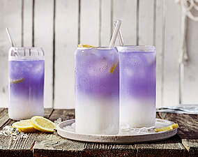 Rezept für Alkoholfreier Blue Moon Cocktail Alkoholfreier Blue Moon Cocktail