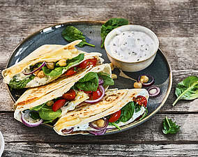 Vegetarischer Falt-Wrap