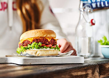 Vegetarische Burgerpattys aus Trester