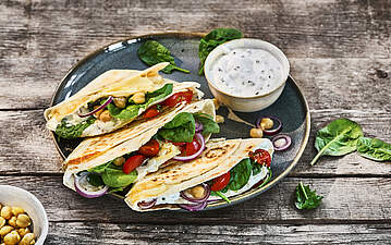 Vegetarischer Falt-Wrap