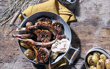 Lammkoteletts griechische Art