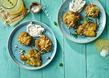 Vegane Smashed Potatoes