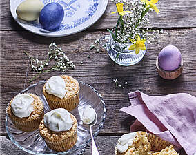 Karottenküchlein mit Schmand-Topping
