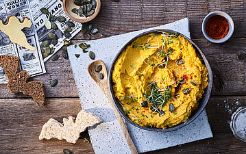 Cremiger Kürbis-Hummus