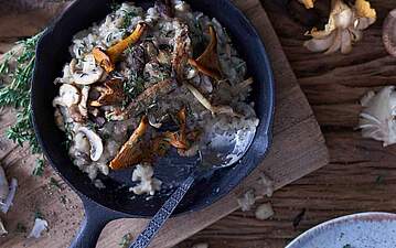 Pilzrisotto mit Champignons