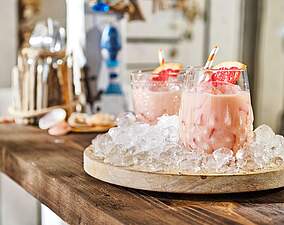 Rezept für Erfrischender Aperol-Cocktail mit Buttermilch Erfrischender Aperol-Cocktail mit Buttermilch