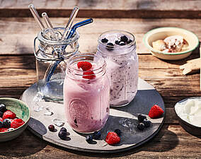 Himbeer-Protein-Shake mit MagerQuark