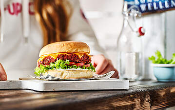 Vegetarische Burgerpattys aus Trester