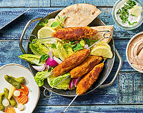 Rezept für Vegetarische Köfte mit Dip Vegetarische Köfte mit Dip