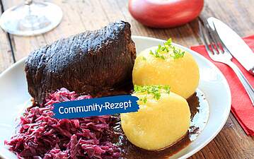 Tafelspitz gefüllt und auf links gedreht