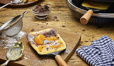 Süßes Raclette-Küchlein mit Mandarine