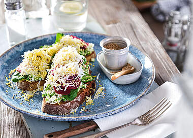 Grated Egg Toast