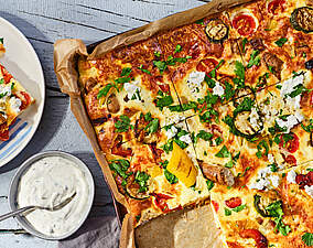 Proteinreiche Frittata mit Körnigem Frischkäse