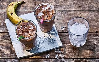 Rezeptbild: Eiskaffee Schoko-Banane