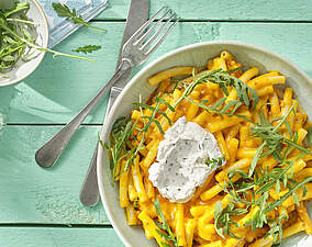 Veganes Kürbis Mac 'n' Cheese