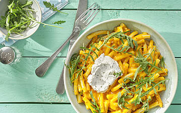 Veganes Kürbis Mac 'n' Cheese