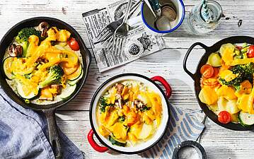 Gemüseauflauf aus Raclette-Resten