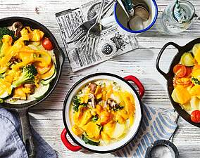 Gemüseauflauf aus Raclette-Resten