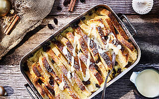 Rezeptbild: Englischer Brotpudding mit Zimt