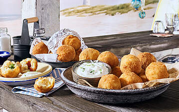 Cremige Mac and Cheese Balls