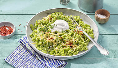 Vegetarische Bärlauchspätzle