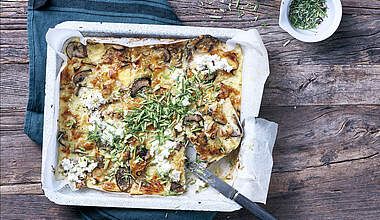 Fitness-Pizza mit Körnigem Frischkäse