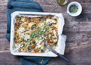 Fitness-Pizza mit Körnigem Frischkäse