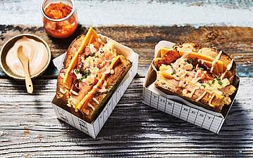 Spicy Egg Drop Sandwich