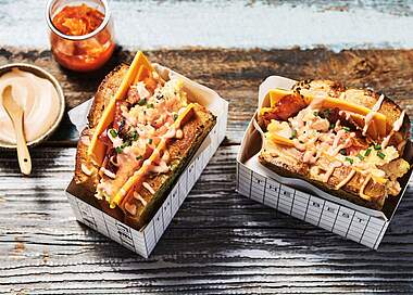Spicy Egg Drop Sandwich