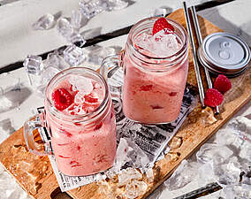Fruchtiger Himbeersmoothie mit Sanddorn