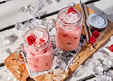 Fruchtiger Himbeersmoothie mit Sanddorn