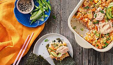 Sushi Bake  mit Knobi&ChiliQuark