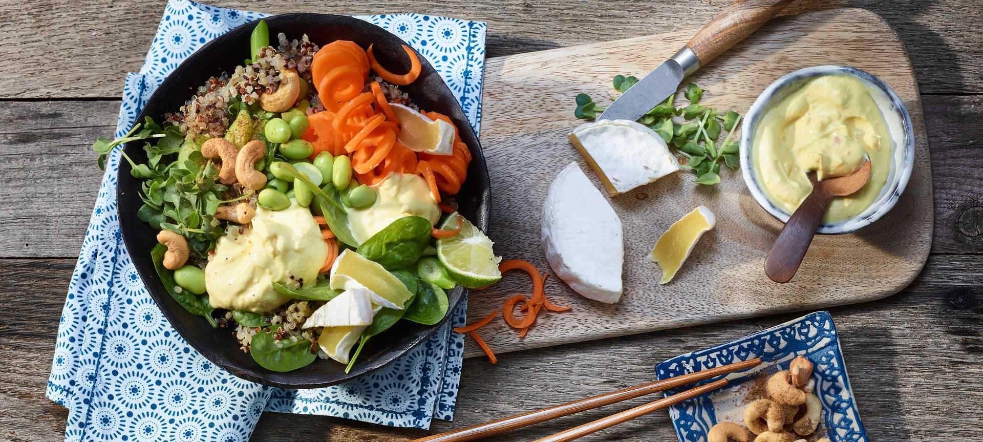 Rezeptbild für Vegetarische Asia-Bowl mit Quinoa und Edamame