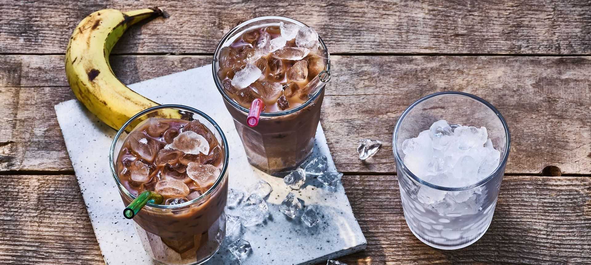 Rezeptbild für Eiskaffee Schoko-Banane
