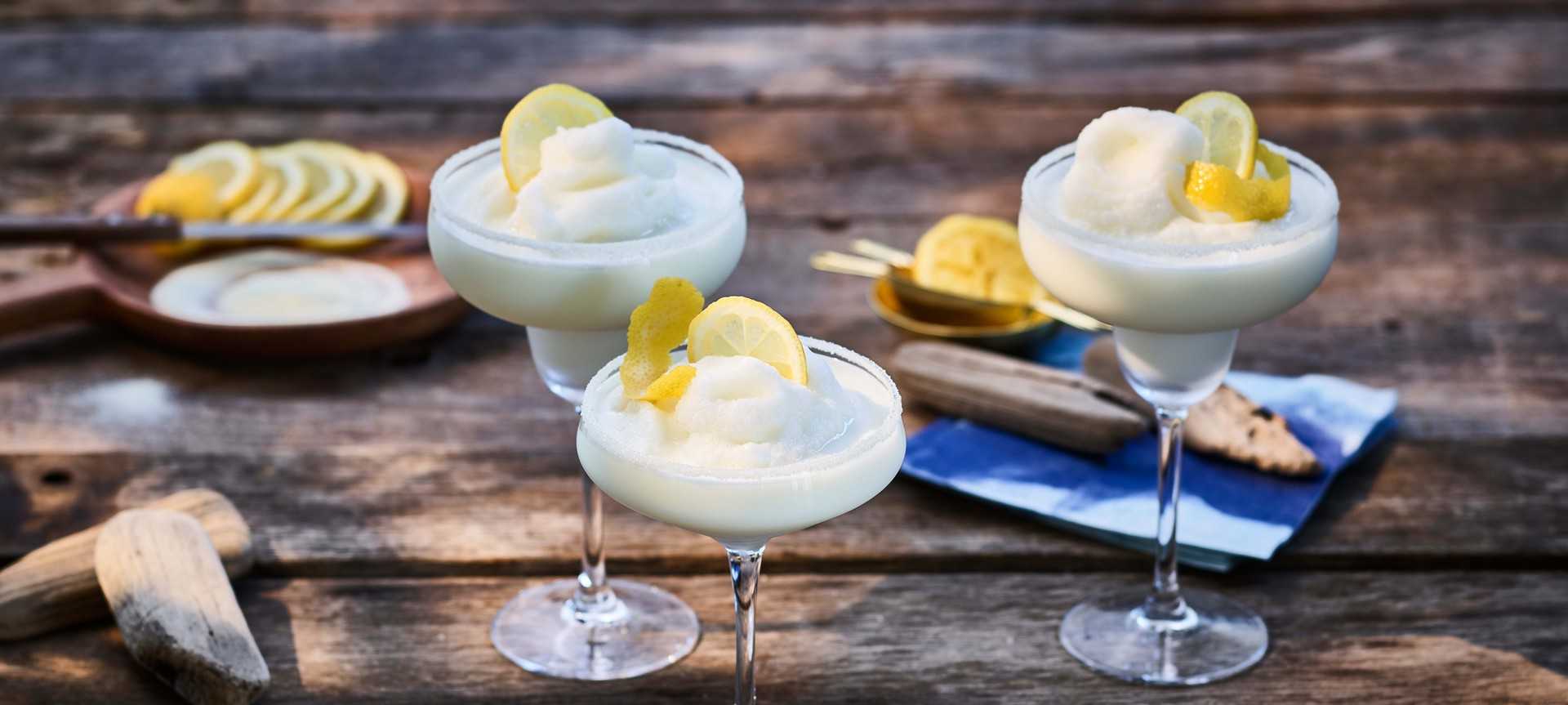 Rezeptbild für Frozen Zitronen-Buttermilch Margarita